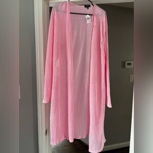 Pink Long Sleeve Cardigan